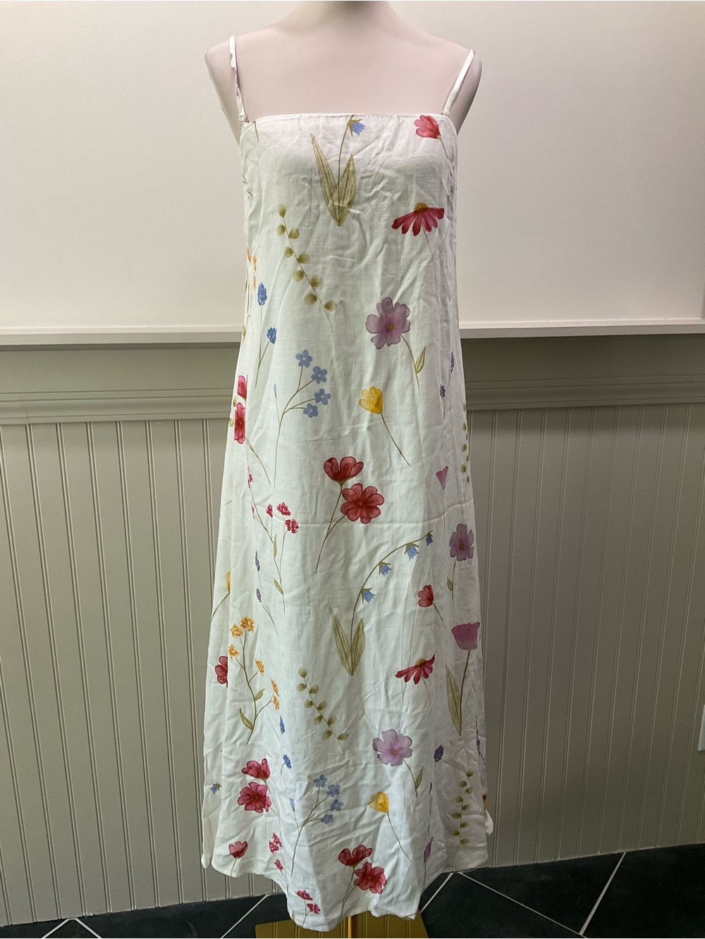 Petal & Pup Wildflower Floral Linen Blend Midi Sundress NWT Medium